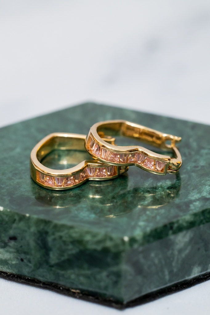 Argolla Corazon Cristales Colores