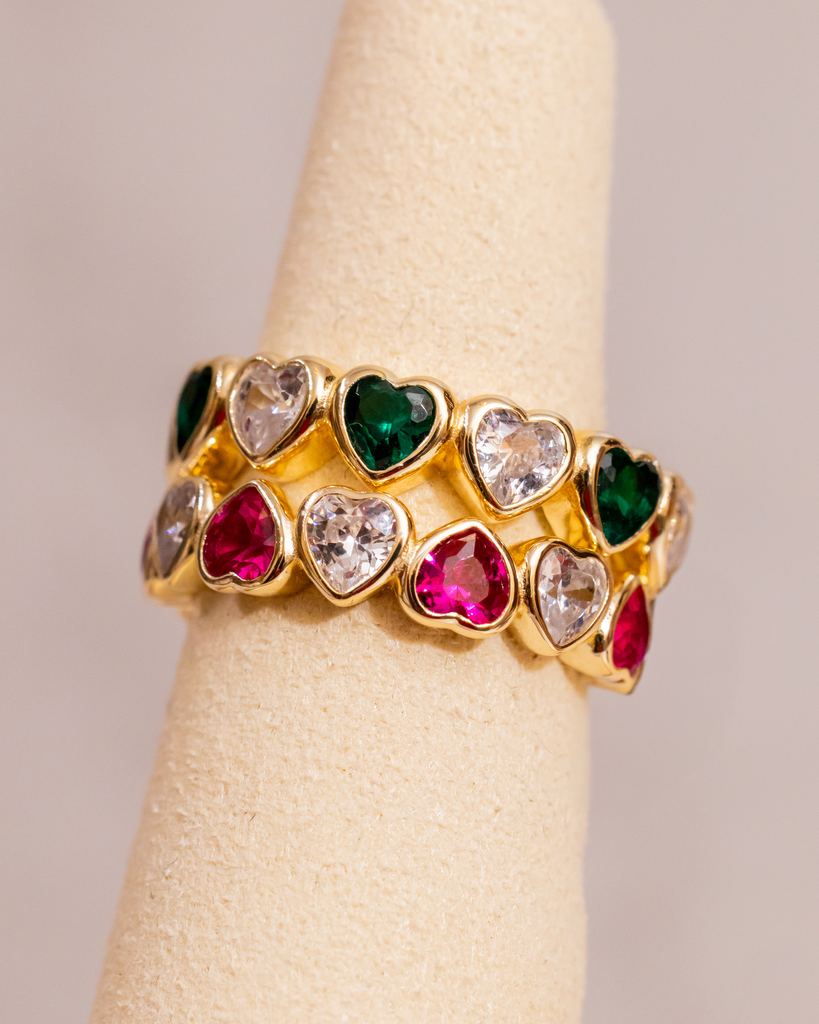 Anillo Corazon Bi Color 