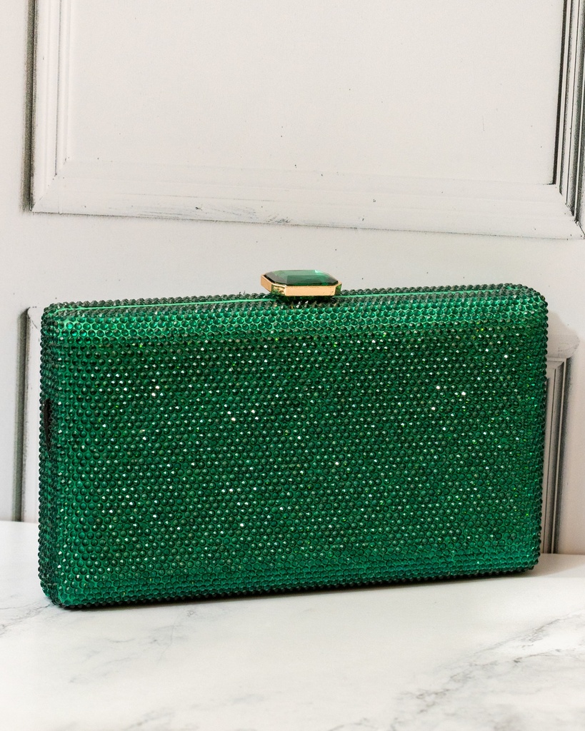 Cartera Cristales Verde
