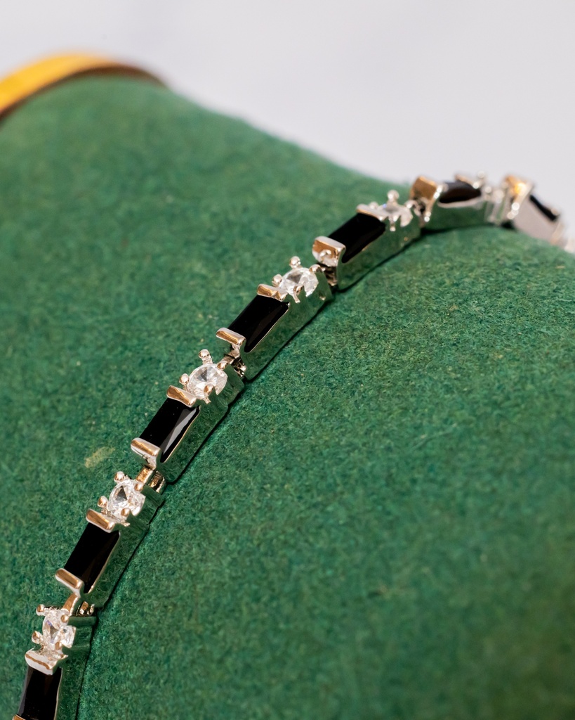 Pulsera Tennis Cristal Color CZ