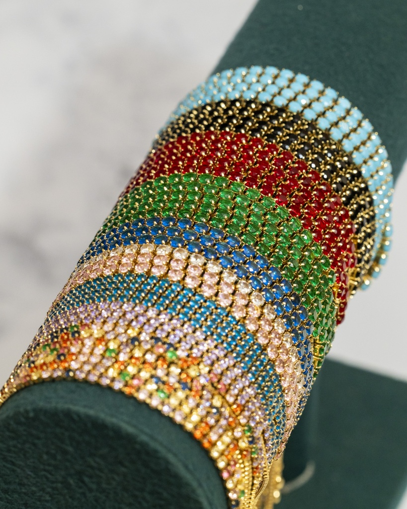 Pulsera Ajustables Cristales Colores