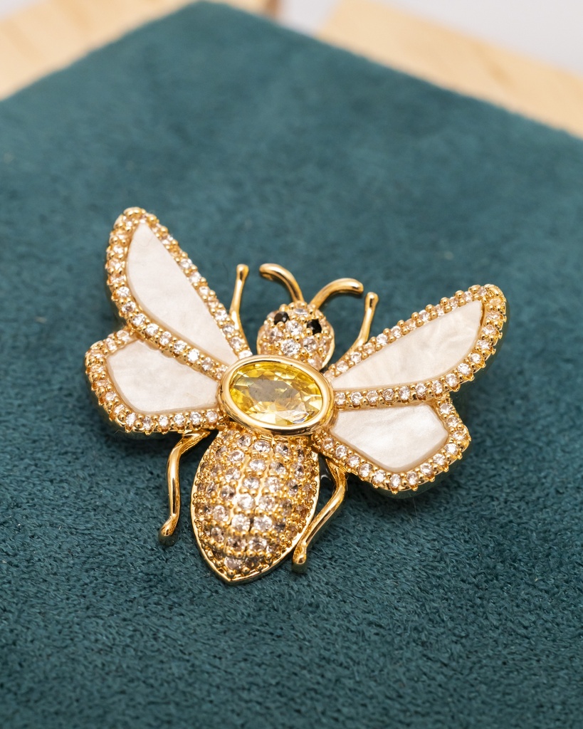 Broche Mariposa Perlas