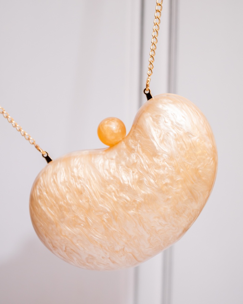 Cartera Forma Corazon Nacar