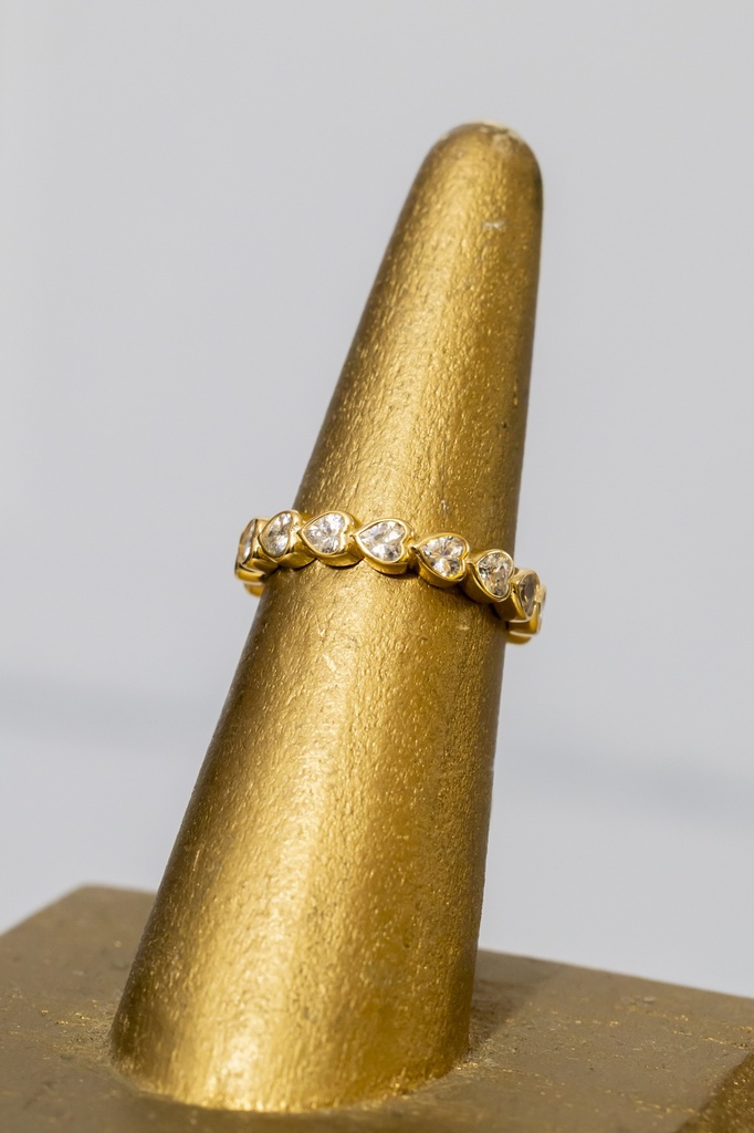 Anillos Multi corazones Zirconia 925