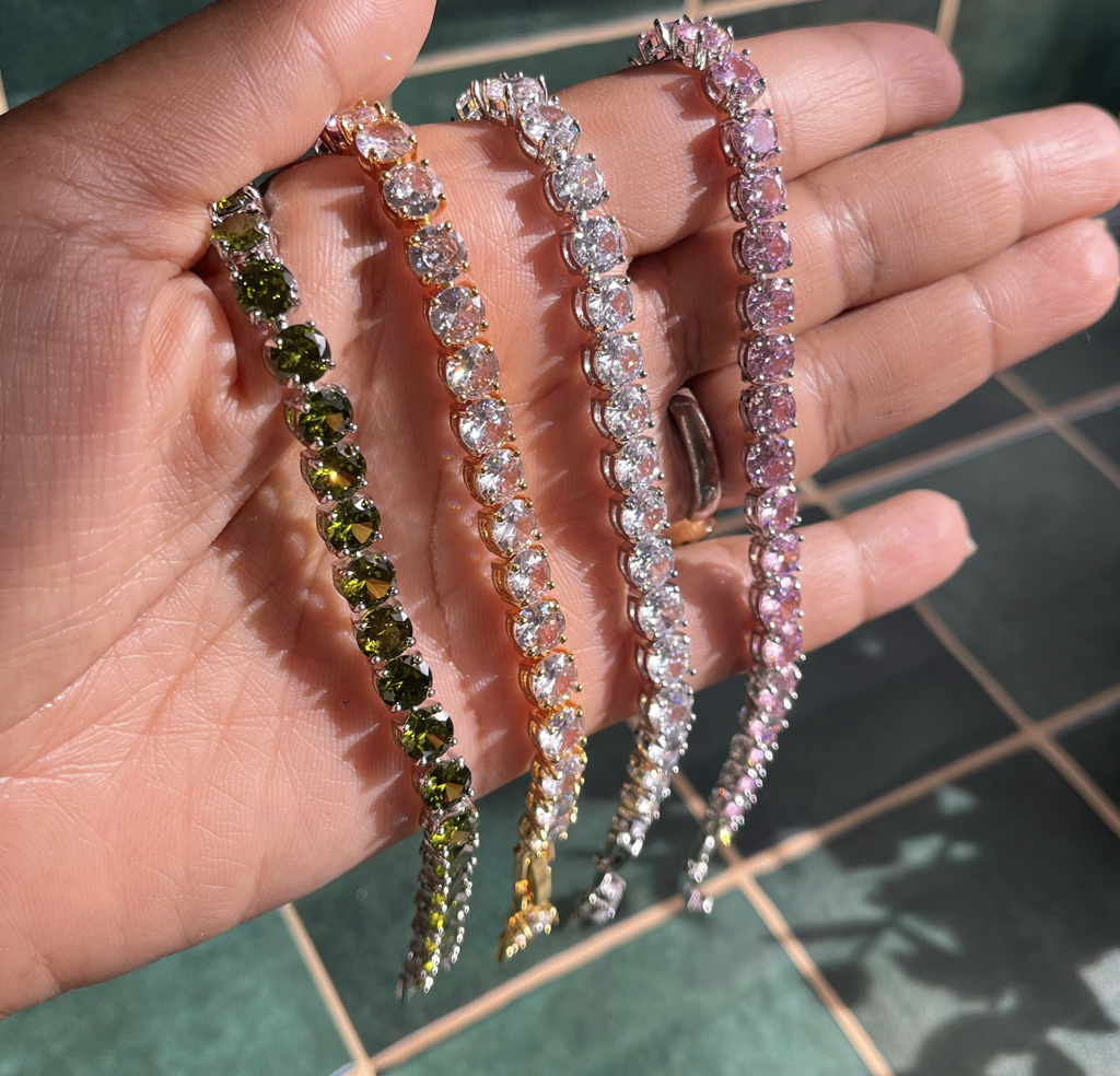 Pulsera Tennis Circular Colores