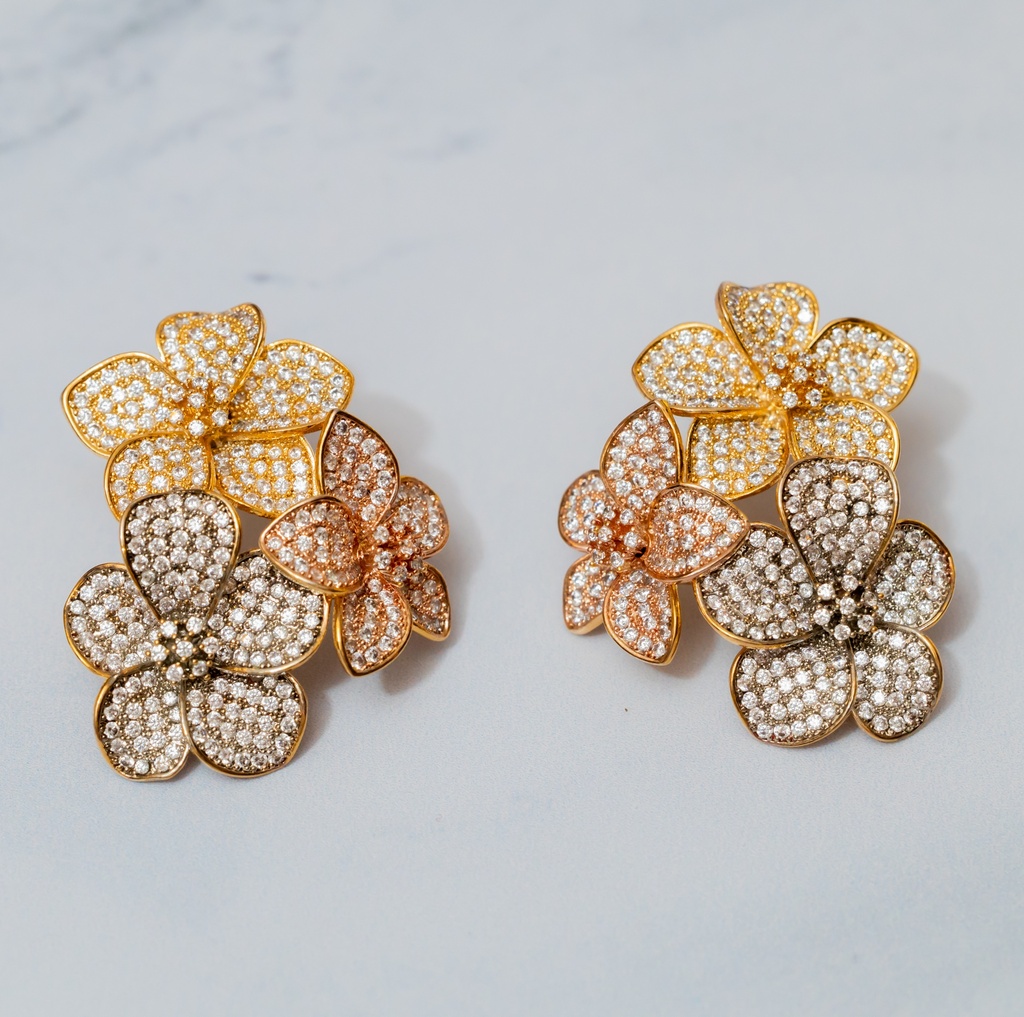 Arete 3 Flores Multi Oros CZ