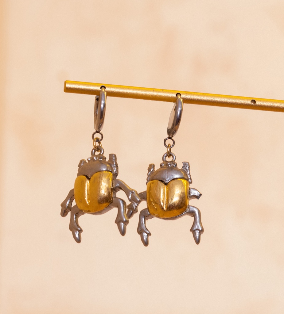 Arete Buba Escarabajo Argolla Maranva