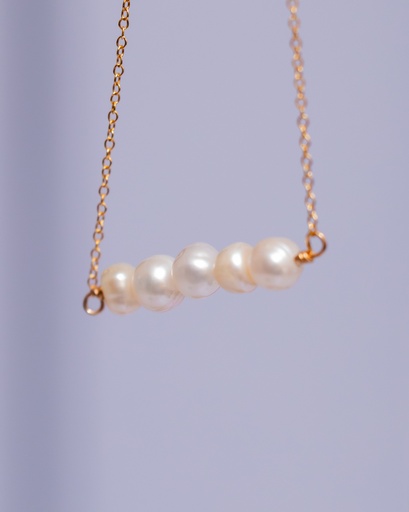 [5533] Pulsera 5 Perlas