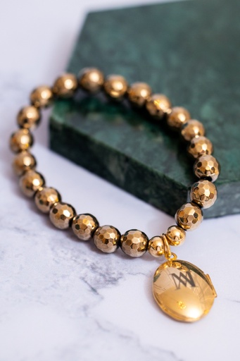 [10964] Pulsera Hematita Relicario Maranva