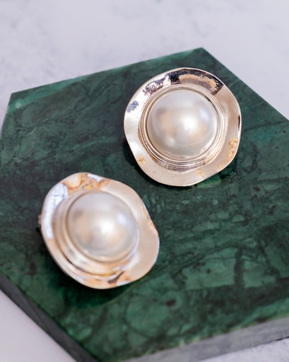 [11603] Arete Chapa Perla