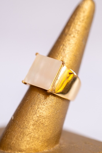 [11724] Anillo Cuadro Nacar