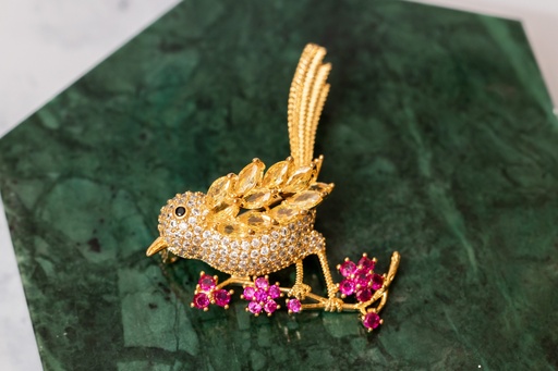 [11835] Broche Pajarito CZ