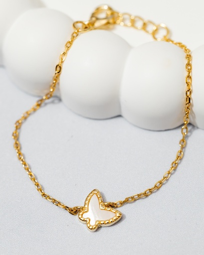 [12123] Pulsera 1 Mariposa Nacar Niña