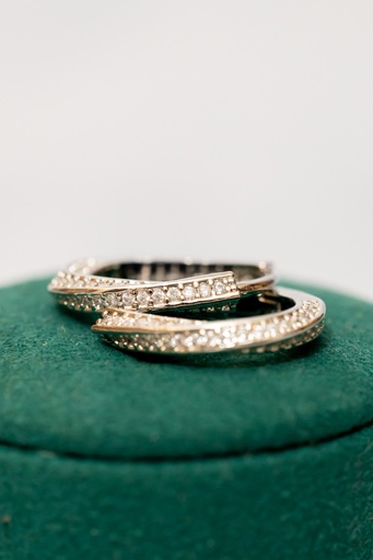 [12233] Argolla Twist Peq Cristales