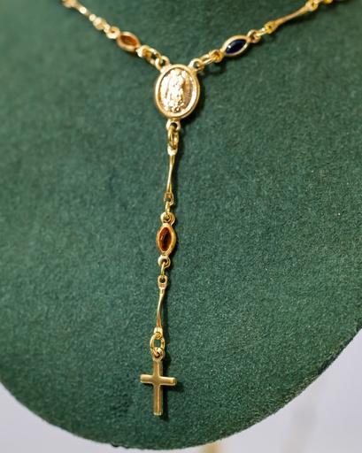 [12422] Collar Rosario Multicolor