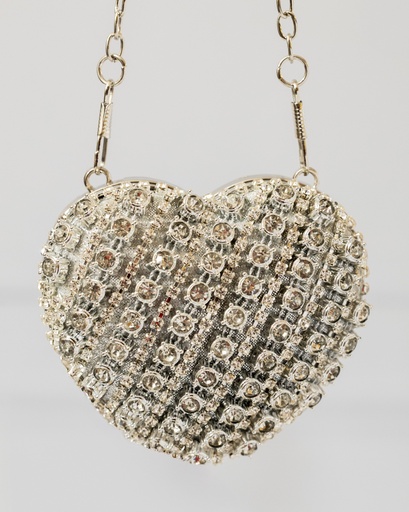 [12424] Arete Mini Cartera Plateada