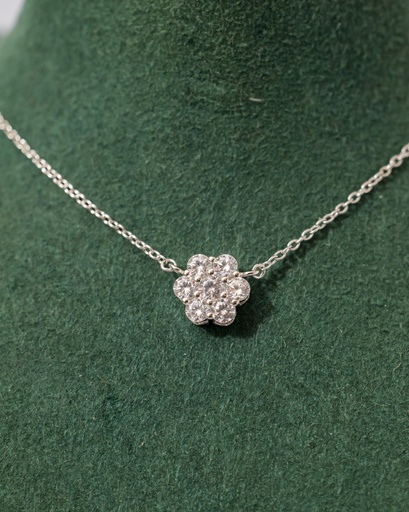 Collar Flor Cristales