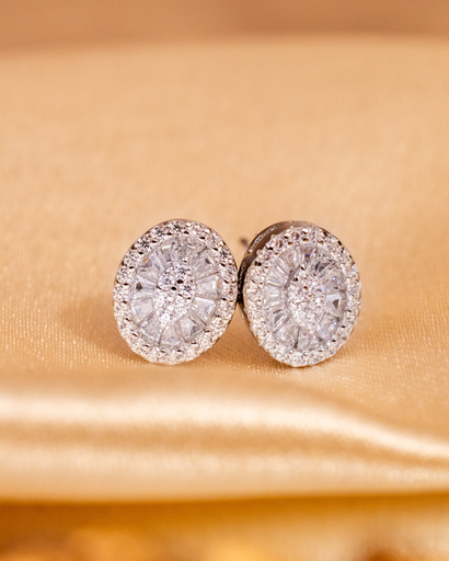 Arete Ovalo Cristales Peq