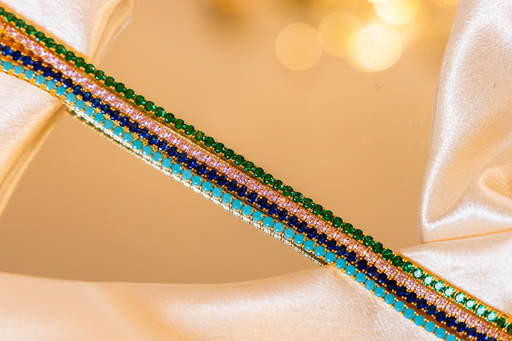 Pulsera Tennis 1 Color Dorado