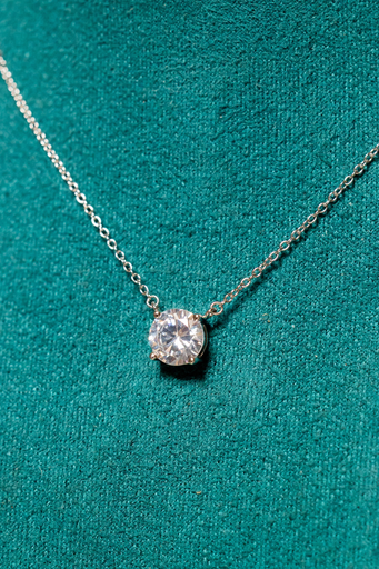 [13213] Collar Solitario Dorado 8mm 